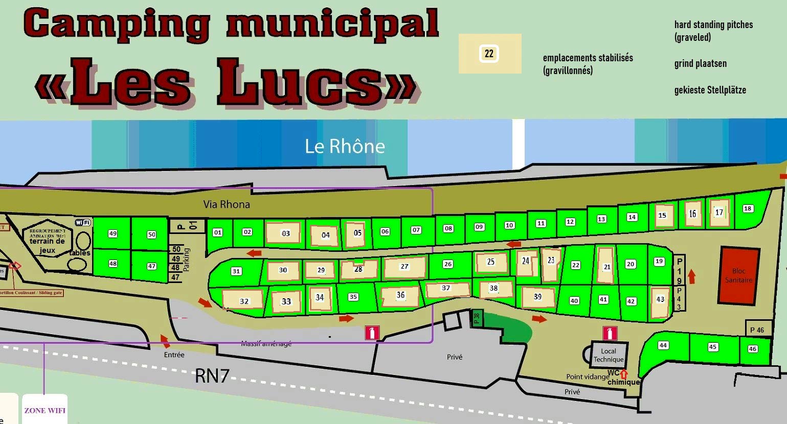 emplacements camping de tain